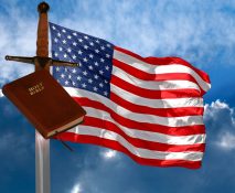 USA Flag and Bible